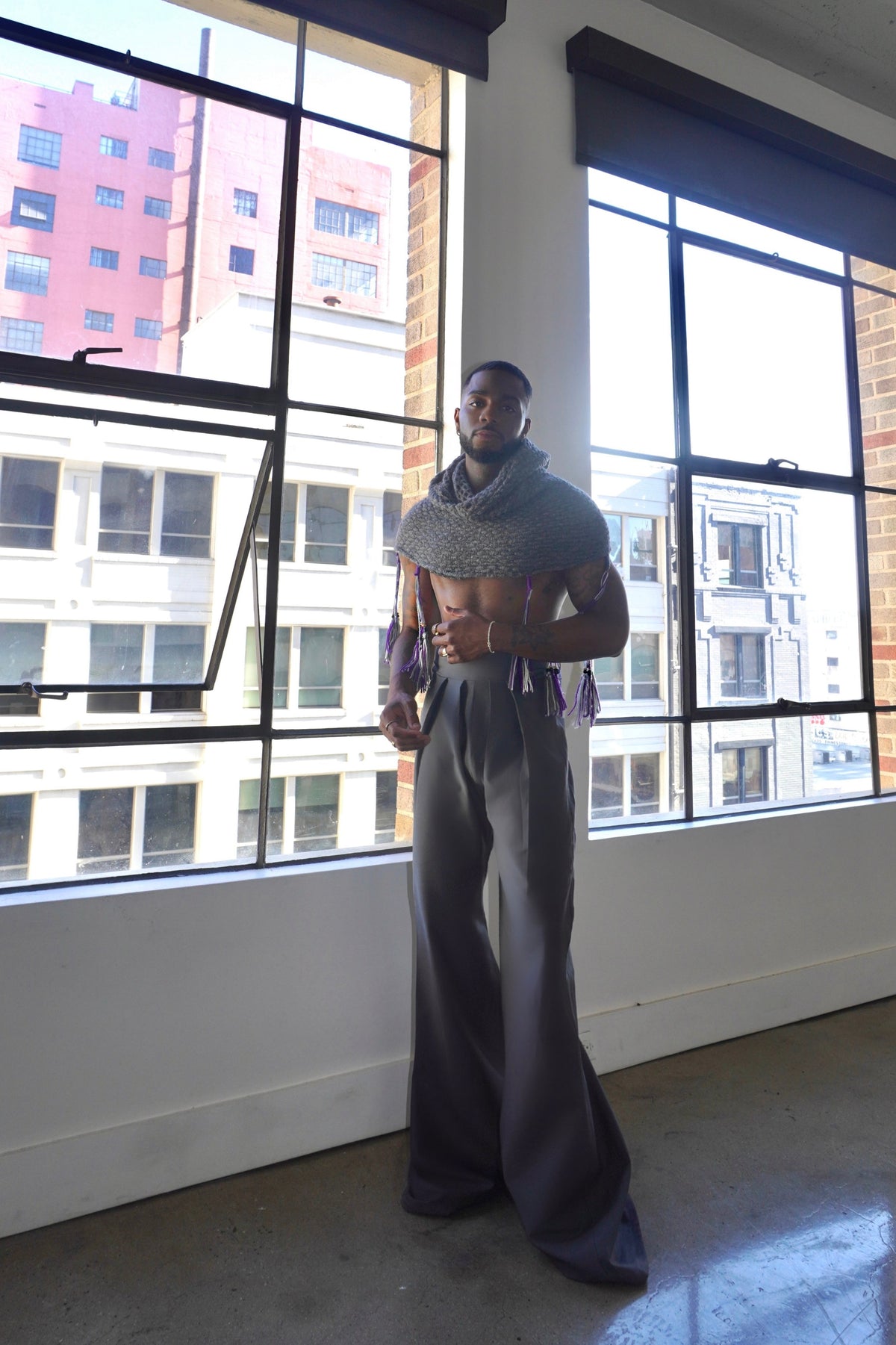 Charcoal High Waist Pants