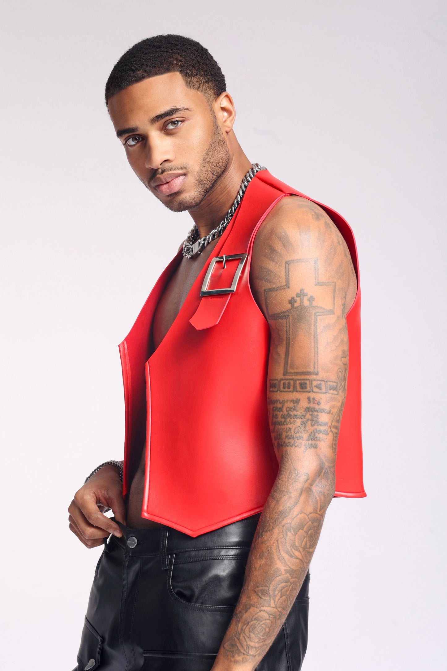 Venez Leather Vest