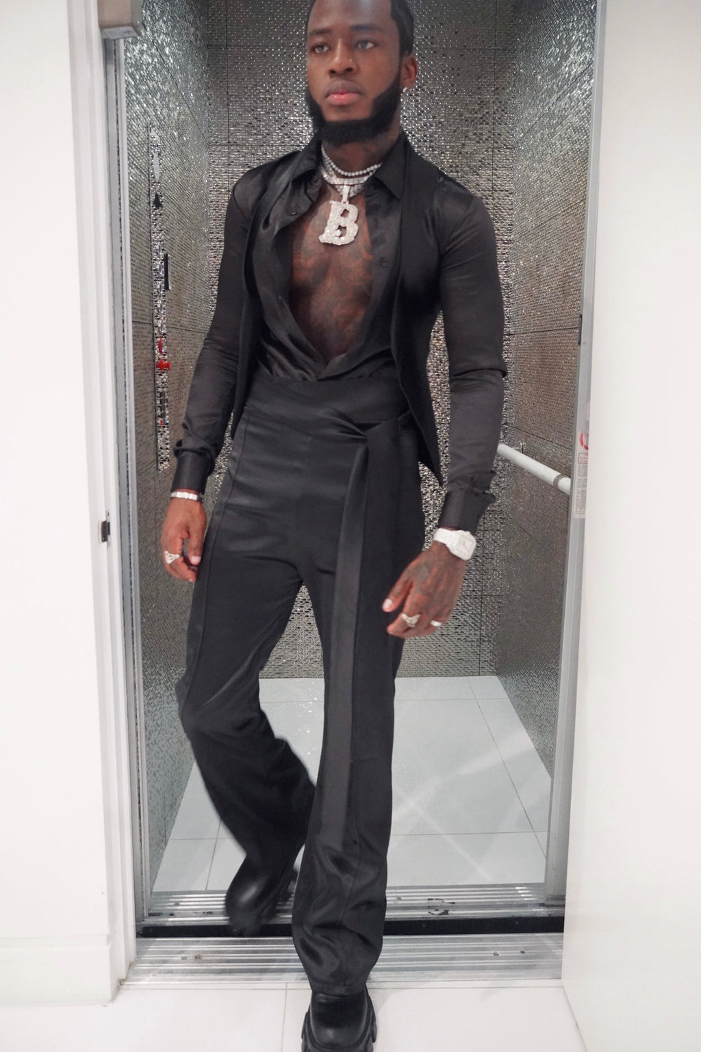 3 Piece Satin Set