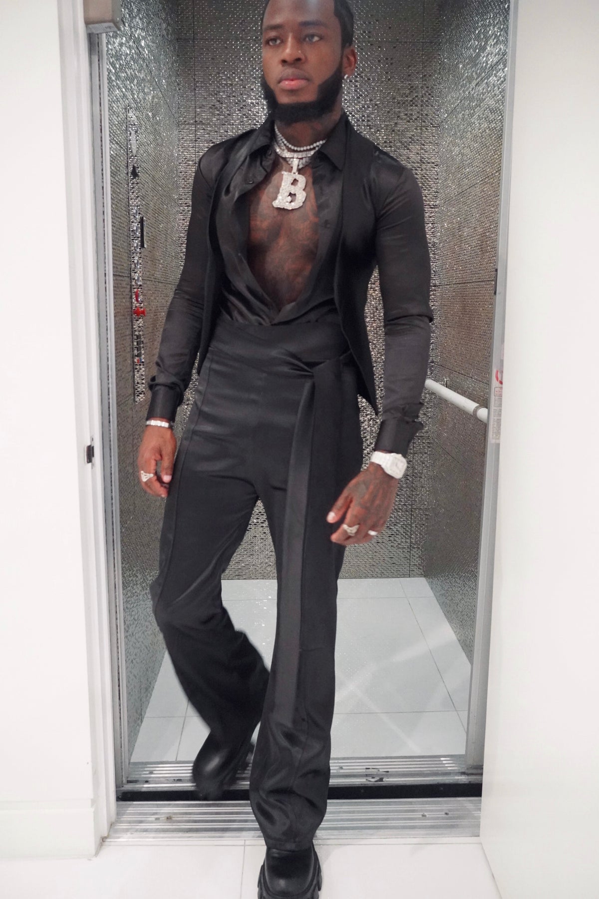 3 Piece Satin Set