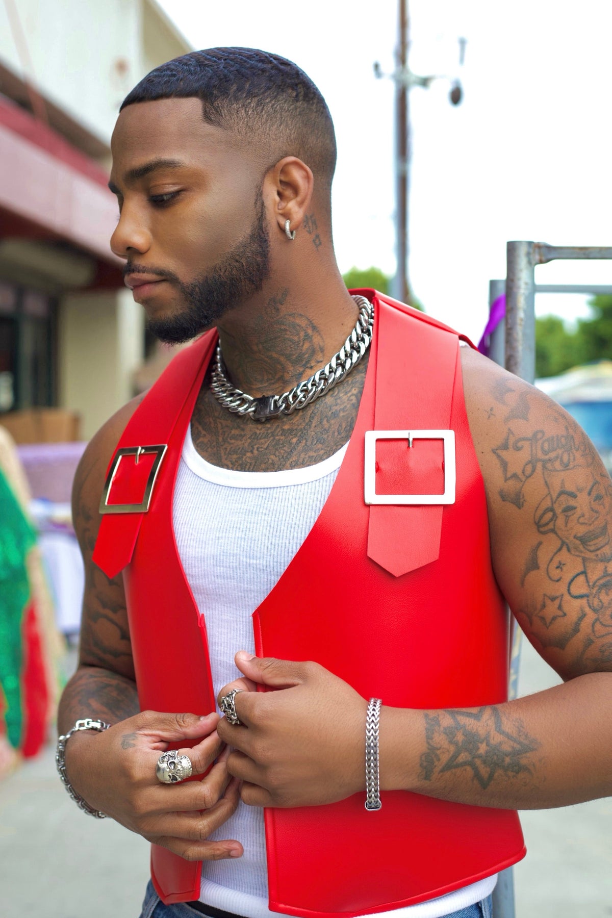 Venez Leather Vest