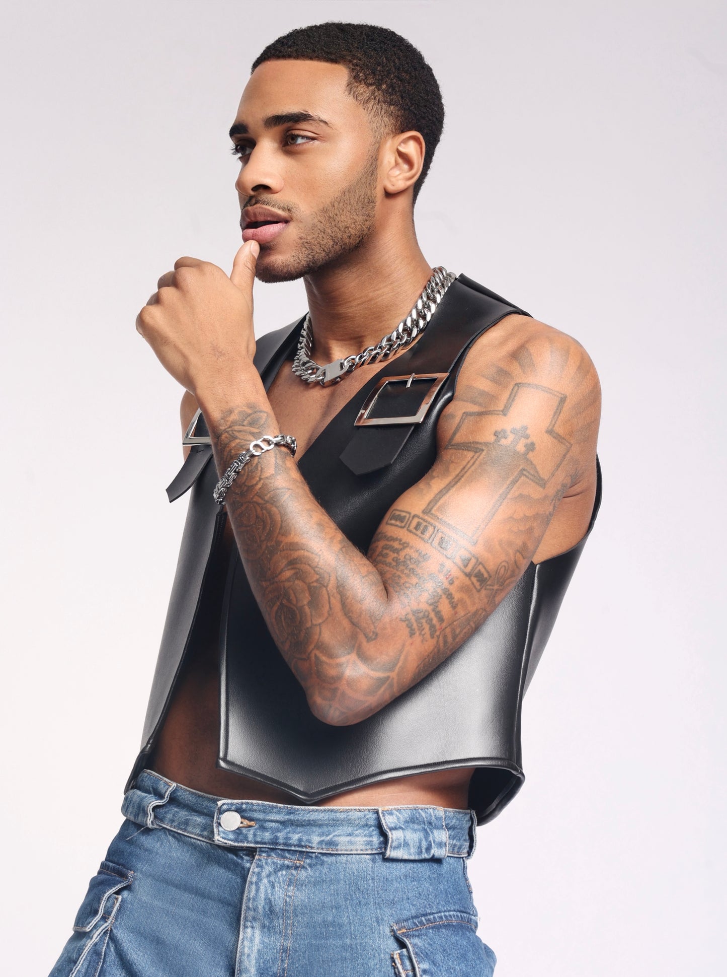 Venez Leather Vest
