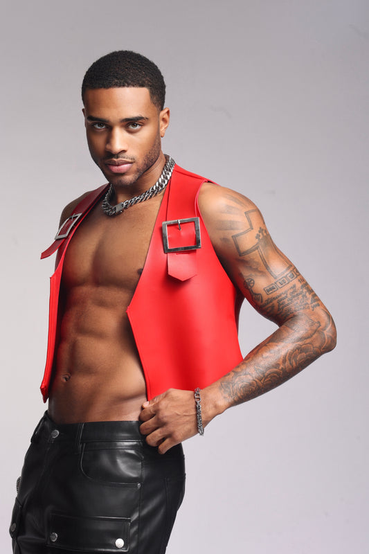 Venez Leather Vest
