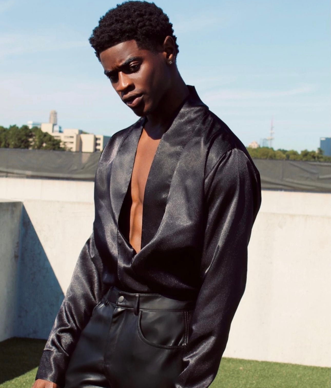 Satin Crossver Top