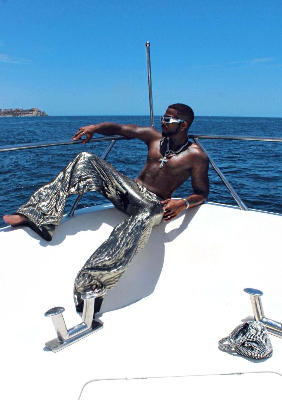 Metallic Wide Leg Pants - ELEVATION XII