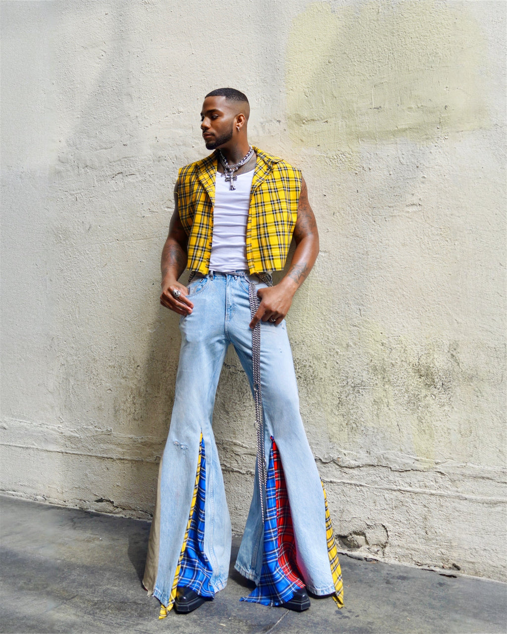 Plaid Crop Shirt